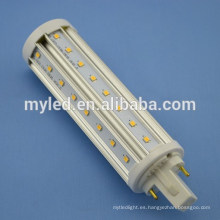 Base opcional G24 2pin / 4pin 10w LED Plug en bombillas SMD2835